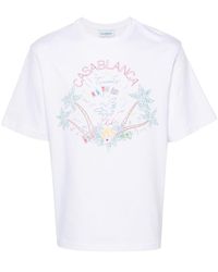 Casablancabrand - Crayon Tennis-print T-shirt - Lyst