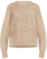 AllSaints - Cable-Knit Long-Sleeve Sweater - Lyst