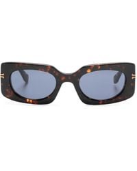 Marc Jacobs - Gafas de sol con montura rectangular y logo - Lyst