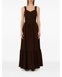 Liu Jo - Long Linen-Blend Dress - Lyst
