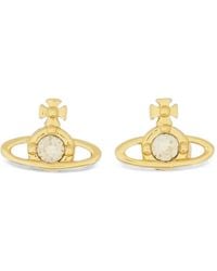 Vivienne Westwood - Nano Solitaire Orb Crystal-Embellished Earrings - Lyst