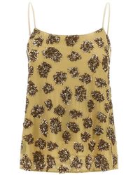 Herno - Sequin-Embellished Leopard-Pattern Tank Top - Lyst