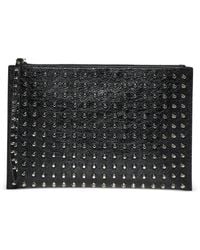 John Richmond - Stud-Embellished Clutch Bag - Lyst
