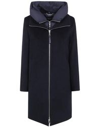 Seventy - Hooded Zip-Up Coat - Lyst