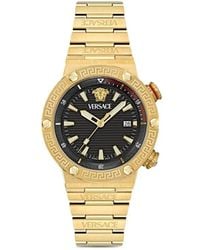Versace - Greca Logo Diver 43Mm - Lyst