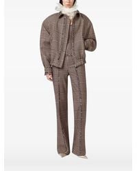 GIUSEPPE DI MORABITO - Houndstooth-Pattern Stud-Embellished Jacket - Lyst