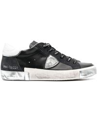 Philippe Model - Logo-patch Lace-up Low-top Sneakers - Lyst