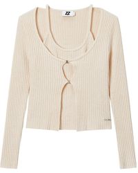 Izzue - Ribbed-Knit Layered-Effect Sweater - Lyst