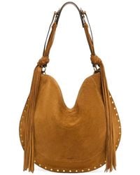 Isabel Marant - Tasche Oskan Hobo Soft Fransen - Lyst