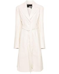 ROTATE BIRGER CHRISTENSEN - Single-breasted Belted Coat - Lyst