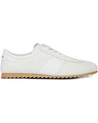 Sandro - Leather And Suede Low-Top Sneakers - Lyst