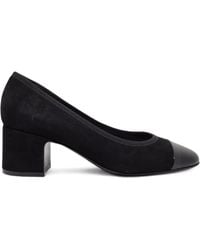 Casadei - Cap-Toe Block-Heel Pumps - Lyst