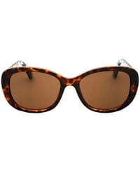 Draper James - Tortoiseshell-Effect Oval-Frame Sunglasses - Lyst