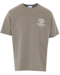 FAMILY FIRST - Crew-Neck Logo T-Shirt - Lyst