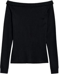 IRO - Off-The-Shoulder Ribbed-Trim Sweater - Lyst