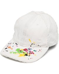 Mostly Heard Rarely Seen Painterly-print Dad Cap - White