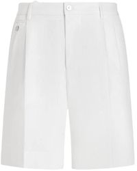 Dolce & Gabbana - Linen Bermuda Shorts - Lyst
