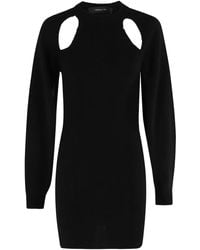 FEDERICA TOSI - Cut-Out Long-Sleeve Mini Dress - Lyst