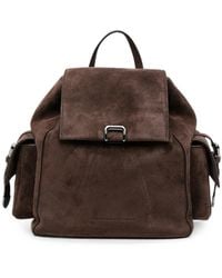Brunello Cucinelli - Sartorial Suede-Finish Buckle-Fastening Backpack - Lyst