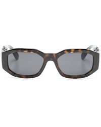 Versace - Medusa biggie Rectangular Sunglasses - Lyst