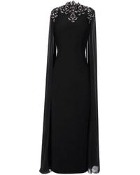Gemy Maalouf - Embellished High-Collar Midi Dress - Lyst