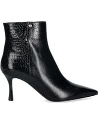 Baldinini - Pointed-Toe Croc-Effect Boots - Lyst