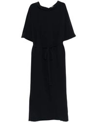 Aspesi - Silk Crepe Tie Dress - Lyst