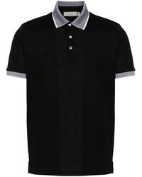 Canali - Contrasting-trim Polo Shirt - Lyst