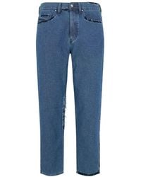 DIESEL - Distressed Straight-Leg Jeans - Lyst