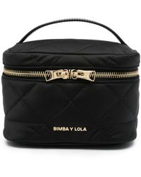 Bimba Y Lola - Logo-lettering Quilted Makeup Bag - Lyst