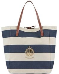 Paul & Shark - Embroidered-Logo Stripe-Pattern Bag - Lyst