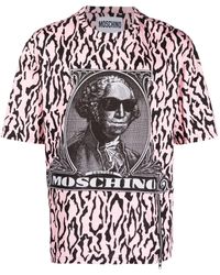Moschino - Animal-Print Cotton T-Shirt - Lyst