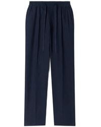 Sandro - Straight-Leg Linen Trousers - Lyst