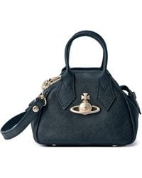 Vivienne Westwood - Mini Yasmine Top-Handle Textured Tote Bag - Lyst
