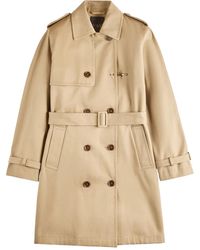 Fay - Trenchcoat Met Verborgen Sluiting - Lyst