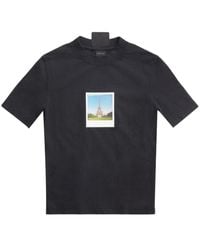 Balenciaga - Polaroid-print Stretch-design T-shirt - Lyst