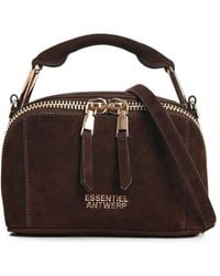 Essentiel Antwerp - Mini Kyla Suede Shoulder Bag - Lyst