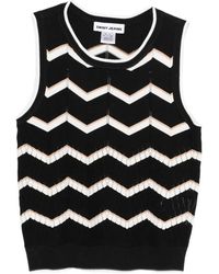 DKNY - Haut En Maille Intarsia - Lyst