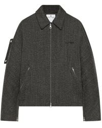 Courreges - Textured Zip-Up Jacket - Lyst