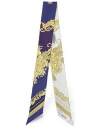 Versace - Zijden Twill Lint Met Print - Lyst