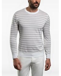 Moorer - Orvieto Striped Sweater - Lyst