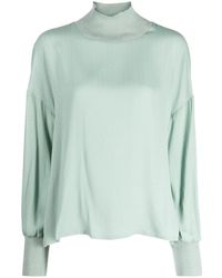 Lorena Antoniazzi - High-Neck Wide-Sleeves Jumper - Lyst
