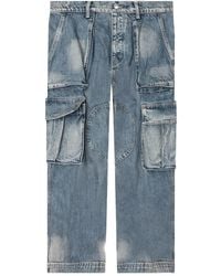 NAHMIAS - Logo-Patch Cargo Jeans - Lyst