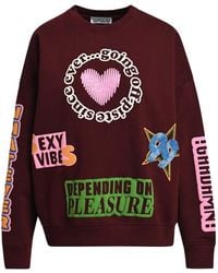 Essentiel Antwerp - Graphic-Print Sequin-Embellished Sweatshirt - Lyst