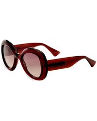 Moschino - Logo-Embossed Round-Frame Sunglasses - Lyst