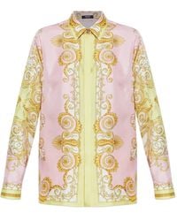 Versace - Medusa Blouse Met Lange Mouwen - Lyst