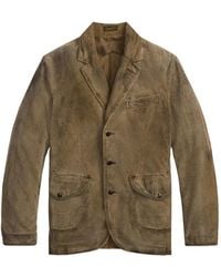RRL - Corduroy Elbow-Patch Cotton Blazer - Lyst