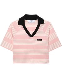 MSGM - Polo A Righe - Lyst