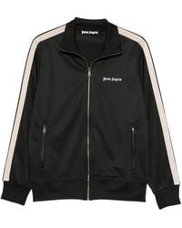 Palm Angels - Zip-Up Hoodie With Embroidered Logo - Lyst