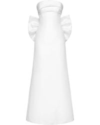 POST MERIDIEM - L'Instant Bow-Detail Strapless Maxi Dress - Lyst